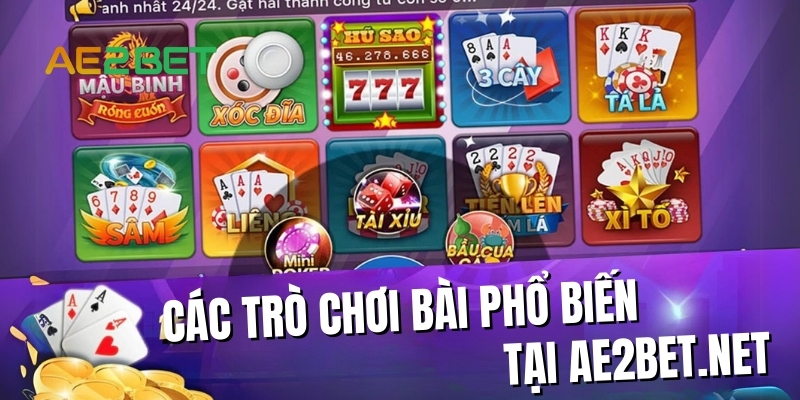 Các trò chơi bài phổ biến trên WALA38.NET